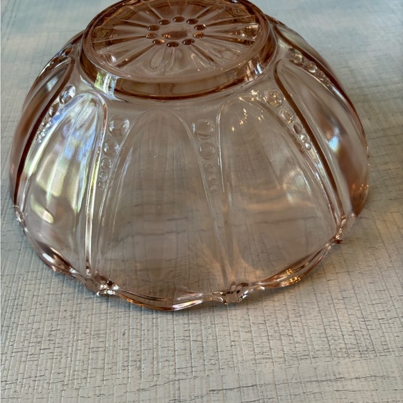 Vintage Pink Art Deco Glass Bowl - Picture 6 of 6